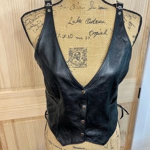 Leather Buckle & Hide Vest